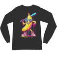 Banana With Baseball Bat Street Baseball Drip Unisex Long Sleeve T-Shirt Banana With Baseball Bat Street Baseball Drip Unisex Long Sleeve T-Shirt