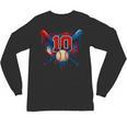 Baseball 10 Year Old Splash Drip 10th Birthday Boy Number 10 Unisex Long Sleeve T-Shirt Baseball 10 Year Old Splash Drip 10th Birthday Boy Number 10 Unisex Long Sleeve T-Shirt