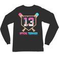 Baseball 13 Year Ice Cream Drip 13th Bday Official Teenager Unisex Long Sleeve T-Shirt Baseball 13 Year Ice Cream Drip 13th Bday Official Teenager Unisex Long Sleeve T-Shirt