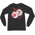 Baseball 67 Six Seven Gen Alpha Meme Valentine's Day Unisex Long Sleeve T-Shirt
