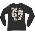 Baseball 7th Birthday 6 7 Years Old I Was 6 Now I'm 7 Unisex Long Sleeve T-Shirt Baseball 7th Birthday 6 7 Years Old I Was 6 Now I'm 7 Unisex Long Sleeve T-Shirt