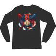 Baseball 8 Year Old Splash Drip 8th Birthday Boy Number 8 Unisex Long Sleeve T-Shirt Baseball 8 Year Old Splash Drip 8th Birthday Boy Number 8 Unisex Long Sleeve T-Shirt