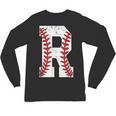 Baseball Alphabet Monogram Initial Letter R Unisex Long Sleeve T-Shirt Baseball Alphabet Monogram Initial Letter R Unisex Long Sleeve T-Shirt