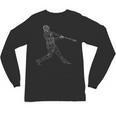 Baseball Batter Line Abstract Geometry Team Player Family Unisex Long Sleeve T-Shirt