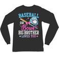 Baseball Or Bows Big Brother Loves You Gender Pink Or Blue Unisex Long Sleeve T-Shirt Baseball Or Bows Big Brother Loves You Gender Pink Or Blue Unisex Long Sleeve T-Shirt