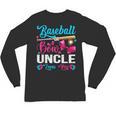 Baseball Or Bows Uncle Loves You Gender Reveal Unisex Long Sleeve T-Shirt