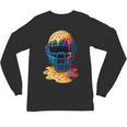 Baseball Catcher Mask Ice Cream Dripping Baseball Fan Boys Unisex Long Sleeve T-Shirt