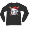 Baseball Christmas Lights Santa Christmas Baseball Player Unisex Long Sleeve T-Shirt Baseball Christmas Lights Santa Christmas Baseball Player Unisex Long Sleeve T-Shirt