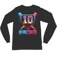 Baseball Drip 10th Birthday Boy Double Digits Ice Cream Drip Unisex Long Sleeve T-Shirt Baseball Drip 10th Birthday Boy Double Digits Ice Cream Drip Unisex Long Sleeve T-Shirt