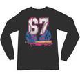 Baseball Drip 67 Meme Six Seven 6-7 Gen Alpha Slang Unisex Long Sleeve T-Shirt Baseball Drip 67 Meme Six Seven 6-7 Gen Alpha Slang Unisex Long Sleeve T-Shirt