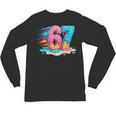 Baseball Drip Ice Cream 67 Graffiti Splash Melt Unisex Long Sleeve T-Shirt