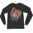 Baseball Drip Ice Cream Sprinkles Baseball Glove For Boys Unisex Long Sleeve T-Shirt