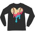 Baseball Drip Melting Ice Cream Baseball Heart Boys Girls Unisex Long Sleeve T-Shirt Baseball Drip Melting Ice Cream Baseball Heart Boys Girls Unisex Long Sleeve T-Shirt