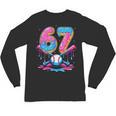 Baseball Drip Number 67 Player 67Th Birthday Baseball Meme Unisex Long Sleeve T-Shirt Baseball Drip Number 67 Player 67Th Birthday Baseball Meme Unisex Long Sleeve T-Shirt