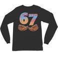 Baseball Drip Number 67 Player Six Seven Meme Unisex Long Sleeve T-Shirt