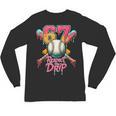 Baseball Drip Number 67 Player Sport For Men Women Kids Unisex Long Sleeve T-Shirt