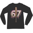 Baseball Drip Number 67 Sports Player Six Seven Meme Fan Unisex Long Sleeve T-Shirt Baseball Drip Number 67 Sports Player Six Seven Meme Fan Unisex Long Sleeve T-Shirt