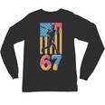 Baseball Drip USA Flag 67 Player 67th Birthday Ice Cream 67 Unisex Long Sleeve T-Shirt Baseball Drip USA Flag 67 Player 67th Birthday Ice Cream 67 Unisex Long Sleeve T-Shirt
