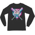 Baseball Dripping 67 Home Plate Six Seven Boy Kids Sports Unisex Long Sleeve T-Shirt Baseball Dripping 67 Home Plate Six Seven Boy Kids Sports Unisex Long Sleeve T-Shirt