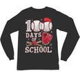 Baseball Happy 100 Days Of School Boy Girl Kid Teacher Unisex Long Sleeve T-Shirt
