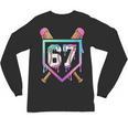 Baseball Ice Cream Drip 67 Player Dabbing Six Seven Boys Unisex Long Sleeve T-Shirt Baseball Ice Cream Drip 67 Player Dabbing Six Seven Boys Unisex Long Sleeve T-Shirt