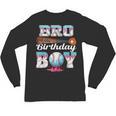 Baseball Ice Cream Drip Bro Of The Birthday Boy Unisex Long Sleeve T-Shirt