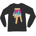 Baseball Ice Cream Drip Home Plate Glove Respect Drip 2 Side Unisex Long Sleeve T-Shirt Baseball Ice Cream Drip Home Plate Glove Respect Drip 2 Side Unisex Long Sleeve T-Shirt