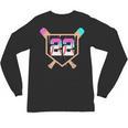 Baseball Ice Cream Drip Number 22 Player 22nd Birthday Unisex Long Sleeve T-Shirt Baseball Ice Cream Drip Number 22 Player 22nd Birthday Unisex Long Sleeve T-Shirt