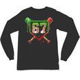 Baseball Ice Cream Drip Number 67 Player 6 7 Christmas Pjs Unisex Long Sleeve T-Shirt