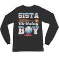 Baseball Ice Cream Drip Sista Of The Birthday Boy Unisex Long Sleeve T-Shirt