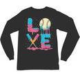 Baseball Love Drip Ice Cream Colorful Baseball Unisex Long Sleeve T-Shirt Baseball Love Drip Ice Cream Colorful Baseball Unisex Long Sleeve T-Shirt