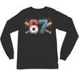 Baseball Lover Drip Number 67 Player 67th Birthday Meme Unisex Long Sleeve T-Shirt