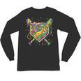 Baseball Mardi Gras Home Plate Ice Cream Drip Carnival Mask Unisex Long Sleeve T-Shirt