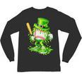 Baseball Player Ice Cream Drip Shamrocks St Patrick's Day Unisex Long Sleeve T-Shirt Baseball Player Ice Cream Drip Shamrocks St Patrick's Day Unisex Long Sleeve T-Shirt
