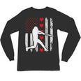 Baseball Silhouette Heart USA Flag Hearts American Boys Kids Unisex Long Sleeve T-Shirt Baseball Silhouette Heart USA Flag Hearts American Boys Kids Unisex Long Sleeve T-Shirt