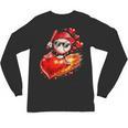 Baseball Valentine's Day Drip Ice Cream Team Unisex Long Sleeve T-Shirt
