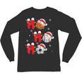 Basketball Baseball Soccer Christmas Ho Ho Ho Santa Xmas Unisex Long Sleeve T-Shirt