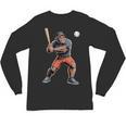 Bigfoot Playing Baseball Boys Kids Men Baseball Player Unisex Long Sleeve T-Shirt