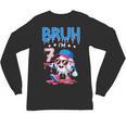 Bruh I'm 7 Baseball Ice Cream Drip It's My 7th Birthday Unisex Long Sleeve T-Shirt Bruh I'm 7 Baseball Ice Cream Drip It's My 7th Birthday Unisex Long Sleeve T-Shirt