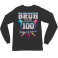 Bruh It's My 100 Days Of School Baseball Ice Cream Drip Boys Unisex Long Sleeve T-Shirt Bruh It's My 100 Days Of School Baseball Ice Cream Drip Boys Unisex Long Sleeve T-Shirt