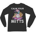 Calm Your Mitts Baseball Ice Cream Drip Crossed Bats Sport Unisex Long Sleeve T-Shirt Calm Your Mitts Baseball Ice Cream Drip Crossed Bats Sport Unisex Long Sleeve T-Shirt