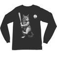 Cute Kitten Playing Baseball Hitter Bat Cool Baseball Cat Unisex Long Sleeve T-Shirt Cute Kitten Playing Baseball Hitter Bat Cool Baseball Cat Unisex Long Sleeve T-Shirt