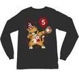 Dabbing Cool Cat Baseball 5th Birthday Unisex Long Sleeve T-Shirt Dabbing Cool Cat Baseball 5th Birthday Unisex Long Sleeve T-Shirt