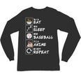 Eat Sleep Baseball Anime Repeat Japanese Otaku Unisex Long Sleeve T-Shirt Eat Sleep Baseball Anime Repeat Japanese Otaku Unisex Long Sleeve T-Shirt