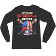 Eat Sleep Baseball Repeat Ice Cream Drip Crossed Bats Unisex Long Sleeve T-Shirt Eat Sleep Baseball Repeat Ice Cream Drip Crossed Bats Unisex Long Sleeve T-Shirt