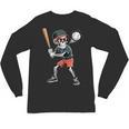 Halloween Skeleton Playing Baseball 67 Six Seven Meme Unisex Long Sleeve T-Shirt Halloween Skeleton Playing Baseball 67 Six Seven Meme Unisex Long Sleeve T-Shirt