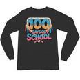 Happy 100 Days Of School Baseball Drip For Kids Teachers Unisex Long Sleeve T-Shirt