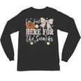 I'm Just Here For The Snacks Baseball Coquette Game Day Girl Unisex Long Sleeve T-Shirt I'm Just Here For The Snacks Baseball Coquette Game Day Girl Unisex Long Sleeve T-Shirt