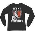 It's My 8th Birthday Baseball Football Heart 8 Year Old Unisex Long Sleeve T-Shirt