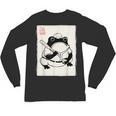 Japanese Grumpy Frog Baseball Player Baseball Unisex Long Sleeve T-Shirt Japanese Grumpy Frog Baseball Player Baseball Unisex Long Sleeve T-Shirt